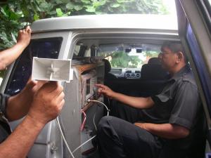 Figure 3: The “spectrum Police” at work in Jakarta