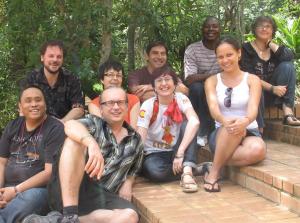 APC board of directors for 2007-10 (March 2008): At their first board meeting in Ithala, South Africa.