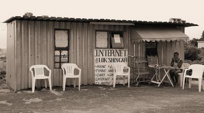Cibercafé en Sudáfrica