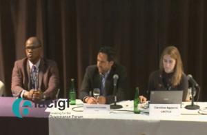 Representante de Internet Society, Rodrigo de la Parra de ICANN y Carolina Aguerre de LACTLD