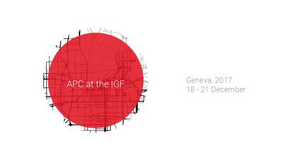  image linking to APC members at the IGF 2017 