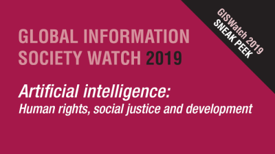  image linking to GISWatch 2019 Sneak Peek! Read a selection of full-length reports on AI and human rights 