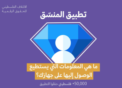  image linking to 7amleh: Palestinian Digital Rights Coalition warns against phone application "The Coordinator"  