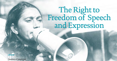  image linking to Arrow for Change: The right to freedom of speech and expression 