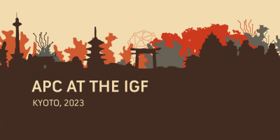  image linking to APC at the Internet Governance Forum (IGF) 2023 