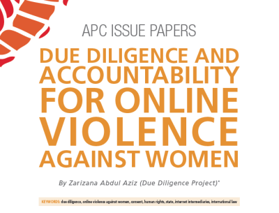  image linking to Due diligence and accountability for online violence against women 