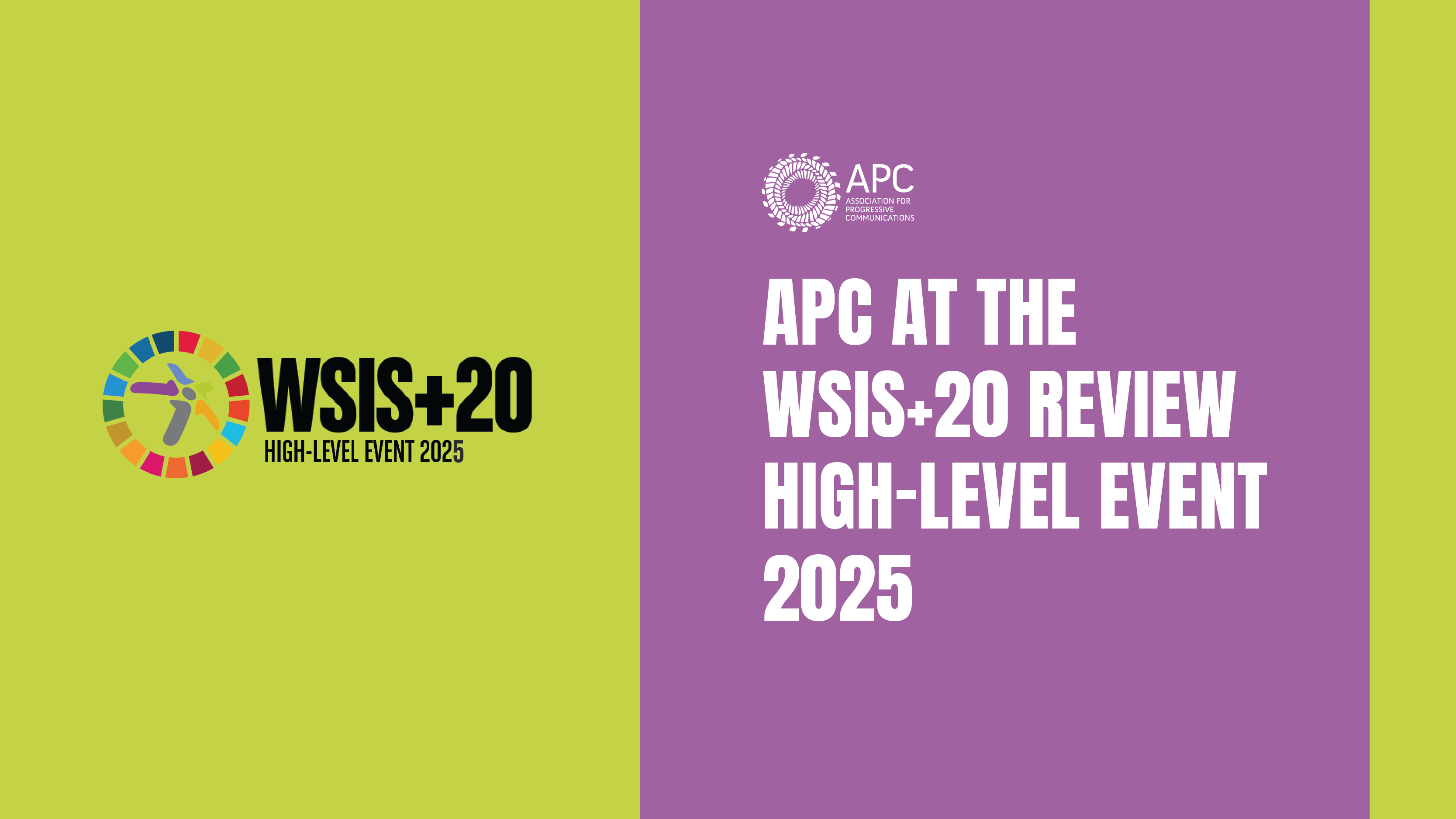  APC at the WSIS+20 Review High-Level Event