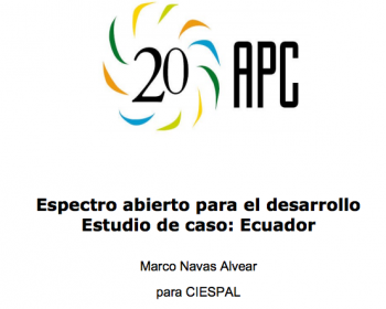 Espectro abierto para el desarrollo: estudio de caso de Ecuador