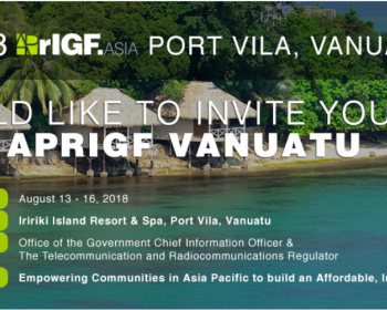 APC at the Asia Pacific Regional Internet Governance Forum 2018 in Vanuatu