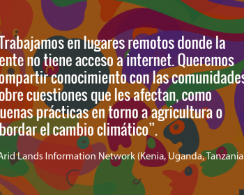Sembrando cambios: Arid Lands Information Network sobre el uso de TIC para lograr la seguridad alimentaria en África oriental