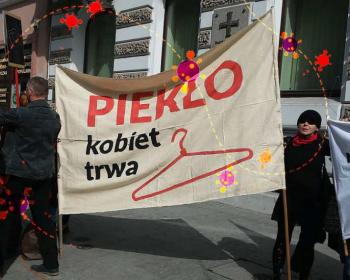 Polish protests against abortion ban during COVID-19