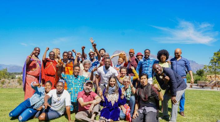 A selection of participants of the Video4Change Grassroots Gathering in South Africa (Oct. 2019). Image via InsightShare.