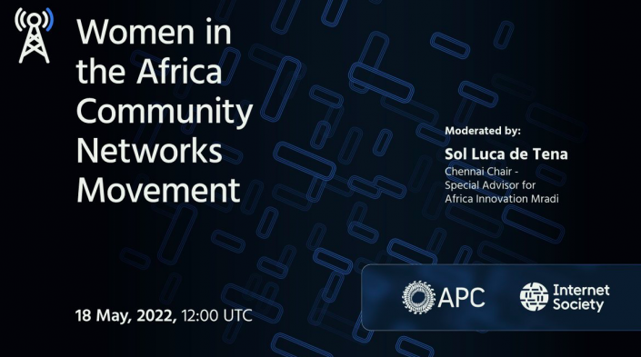 Women in the Africa Community Networks Movement banner 