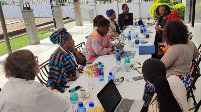 African women gathering during the 2022 Africa Internet Governance Forum (AfIGF) happening in Lilongwe, Malawi on 19-21 July. Photo: Josephine Miliza