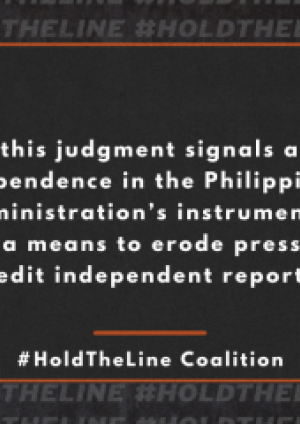 Hold The Line Coalition welcomes acquittal of Maria Ressa and Rappler, calls for all remaining cases to be dropped 