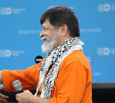 Shahidul Alam during The Bobs Awards ceremony in 2014. By Deutsche Welle. image linking to APC calls for the release of photographer Shahidul Alam and for an end to crackdown on expression in Bangladesh