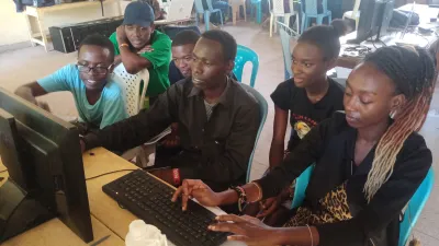 Young people from Dunia Moja community networks, envisioning new ways to connect their own communities and then building them. image linking to From Kakuma to Mankosi: Stories of connection, courage and community-led tech in Africa