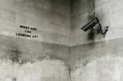 A camera points at a wall with graffiti that reads, ‘What are you looking at?’ image linking to Encryption Day 2025: Why encryption matters in uncertain times, and selected resources to learn more