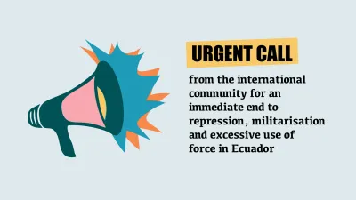 image linking to Urgent call from the international community for an immediate end to repression, militarisation and excessive use of force in Ecuador