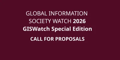  image linking to Call for proposals: GISWatch 2026 special edition with Safety for Voices - EXTENDED TO 20 JANUARY