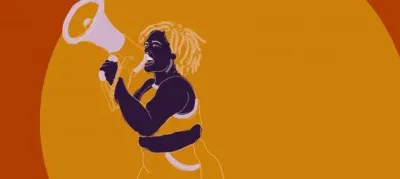 Illustration by Andrea Estefanía for APC. image linking to Défendre les droits humains en ligne et hors ligne en 2021