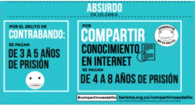  image linking to Desde Colombia: ¡Compartir no es delito!