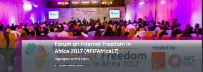  image linking to Highlights from the Forum on Internet Freedom in Africa 2017 (#FIFAfrica2017) 