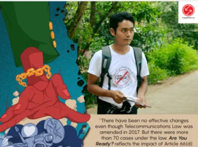  image linking to "Are You Ready?": New film explores how Myanmar's Article 66(D) affects freedom of expression  