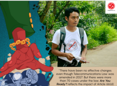 image linking to "Are You Ready?": New film explores how Myanmar's Article 66(D) affects freedom of expression