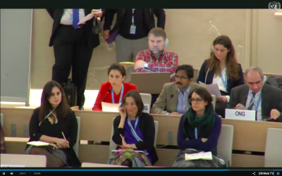  image linking to Oral statement delivered under Item 3: Clustered Interactive Dialogue with the Special Rapporteur on the Right to Privacy and the Special Rapporteur on the Sale of Children 