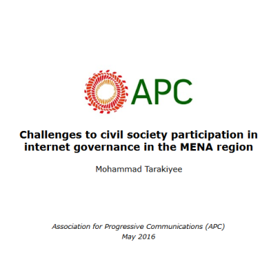  image linking to Challenges to civil society participation in internet governance in the MENA region 