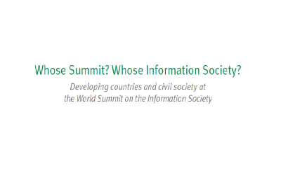  image linking to Whose Summit? Whose Information Society? 