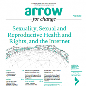 image linking to ARROW for Change: Sexuality, Sexual and Reproductive Health and Rights, and the Internet