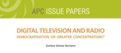  image linking to Télévision et radio numériques: Démocratisation ou plus grande concentration? 