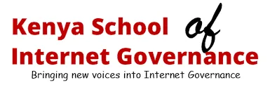 Kenya School of Internet Governance, the word "of" in different colour and typographie