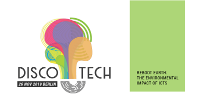  image linking to Save the date! Disco-tech 2019 on the environmental impact of ICTs 