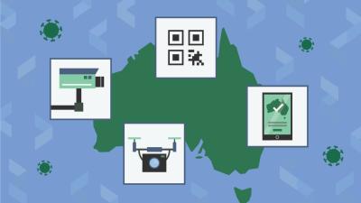 Image source: EngageMedia image linking to Policing the pandemic: Australia’s technology response to COVID-19