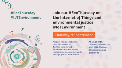  image linking to EcoThursday on the Internet of Things and environmental justice 