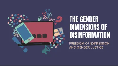  image linking to “The gendered dimensions of disinformation”: Register for the 78 UNGA side event co-organised by APC and partners
