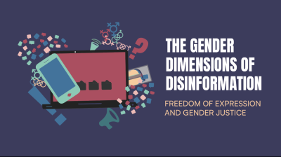 image linking to “The gendered dimensions of disinformation”: Register for the 78 UNGA side event co-organised by APC and partners