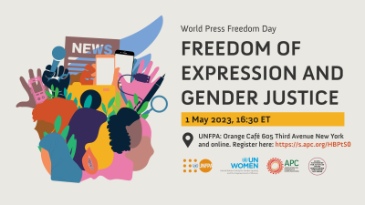  image linking to “Freedom of expression is key to enjoy all other rights”: Join us to mark World Press Freedom Day 2023 